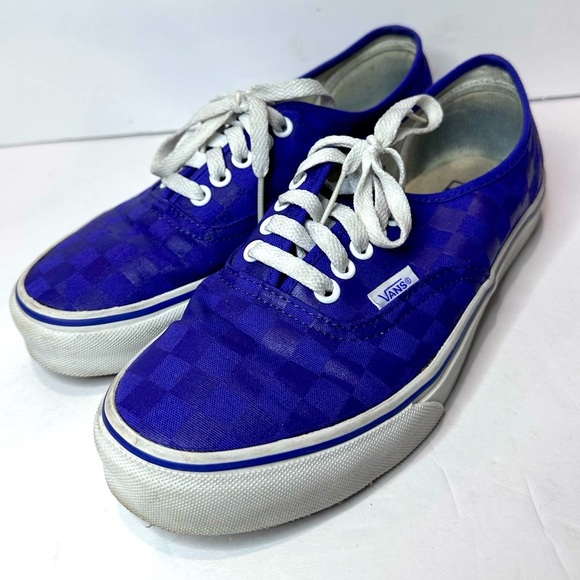 Vans Other - Used Vans Purple Checkered Sneakers